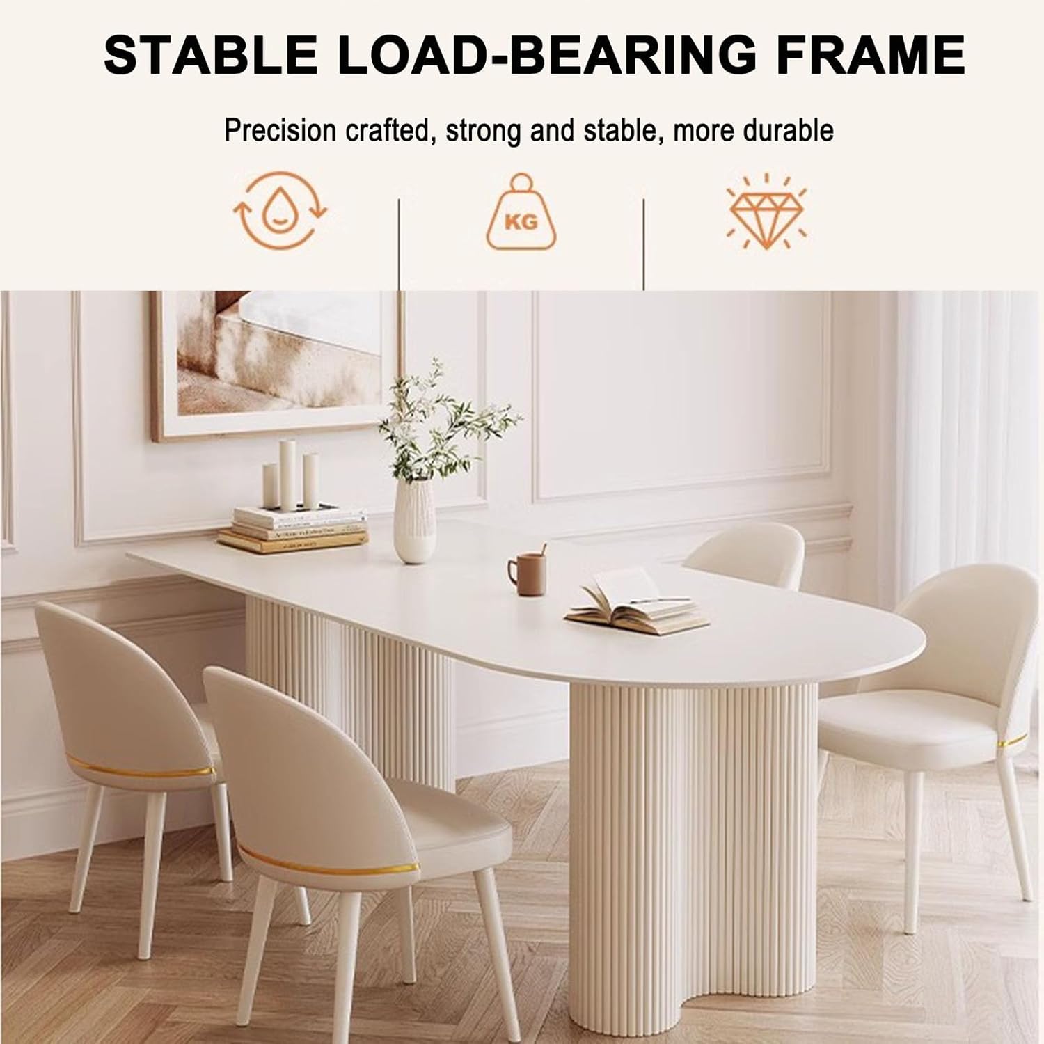 オーバルダイニングテーブル クリームホワイト　半楕円 オーバルダイニングテーブル クリームホワイト 半楕円 楽天市場